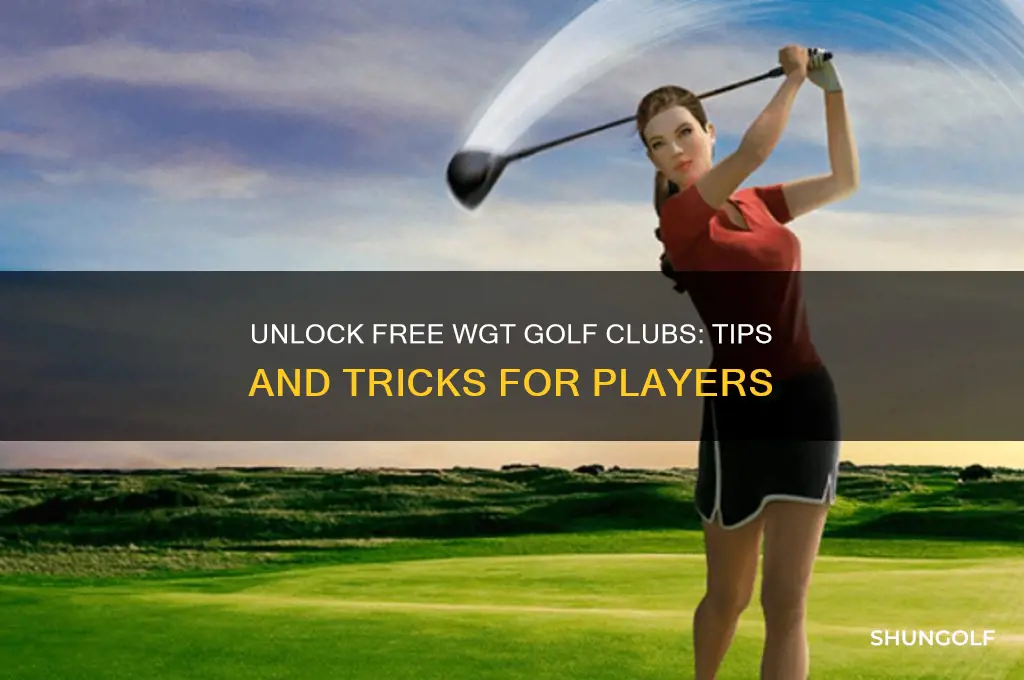 how to get free clubs on wgt golf