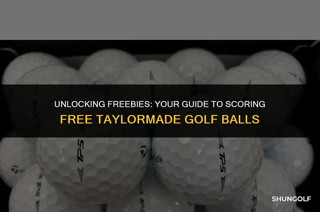 how to get free taylormade golf balls