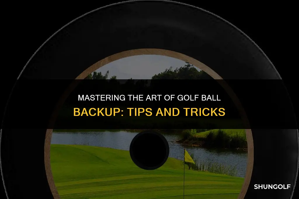how to get golf ball to back up