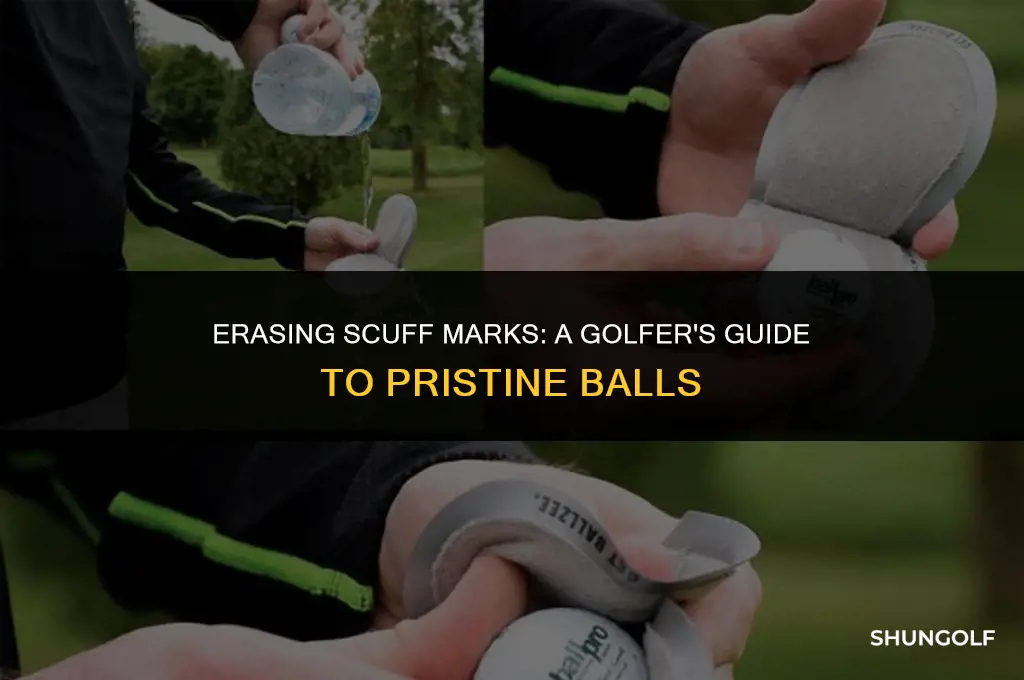 how to get golf balls scuff marks off