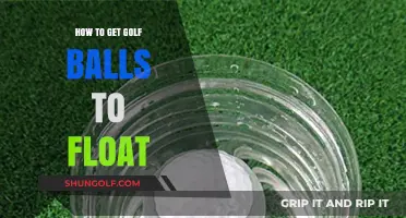 Defying Gravity: The Art of Making Golf Balls Float