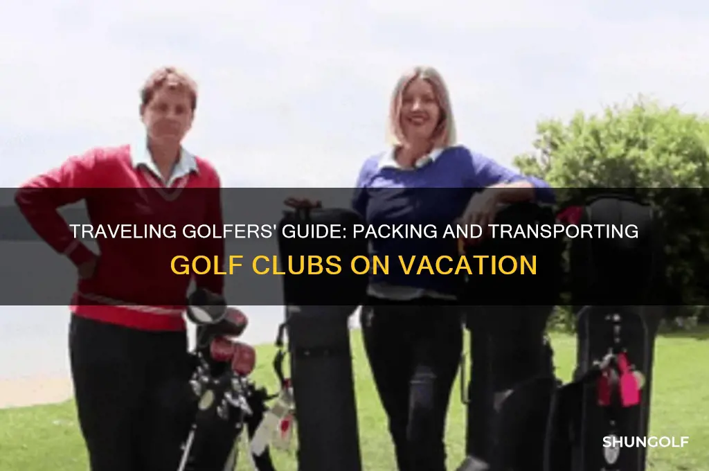 how to get golf clubs on vacation