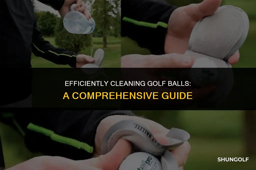 how to get grime of golf balls