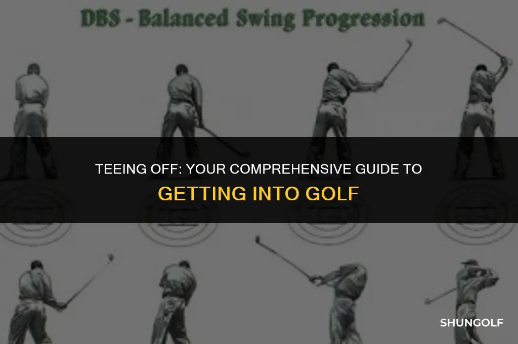 how to get in to golf