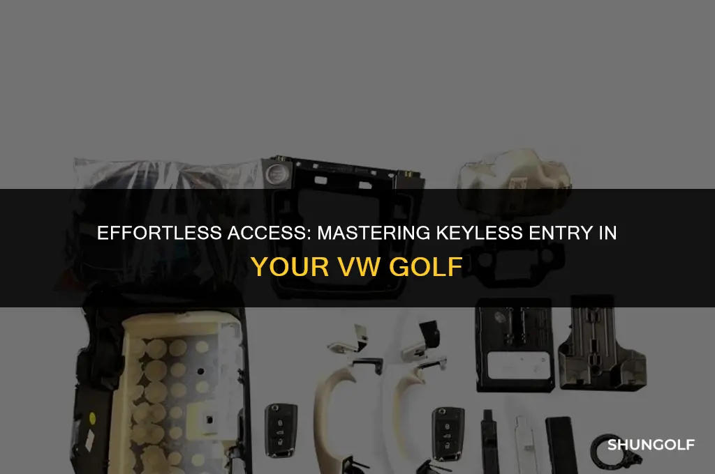 how to get in vw golf with keyless entry system