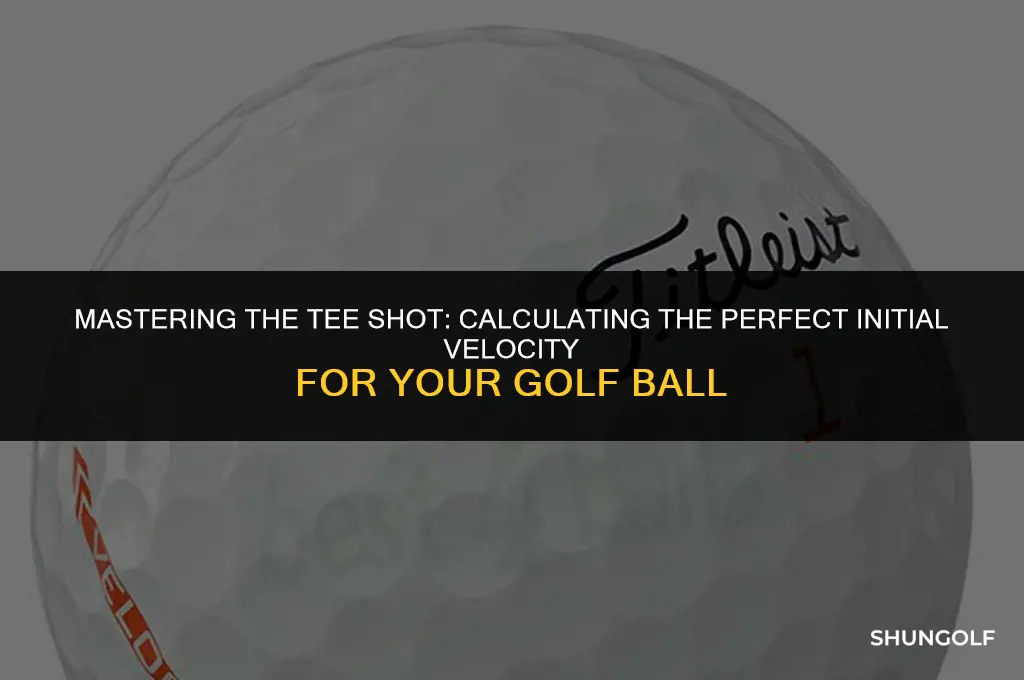 how to get initial velocity of a golf ball