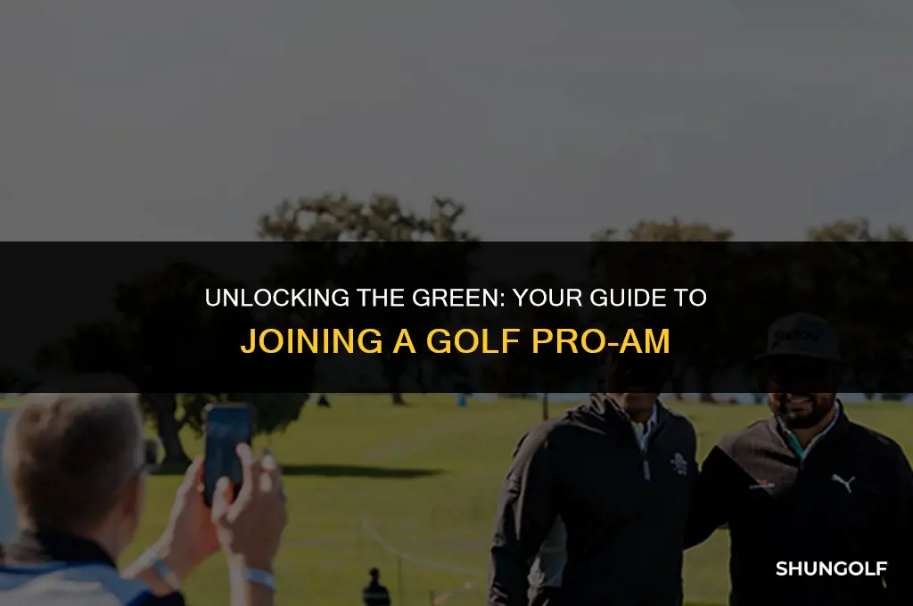 how to get into a pro am in golf