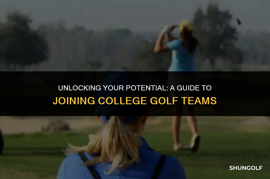 how to get into college golf
