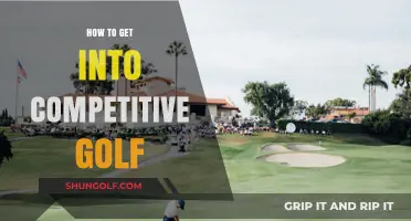 Teeing Off to Success: A Guide to Entering Competitive Golf
