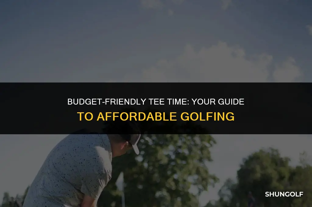 how to get into golf on a budget