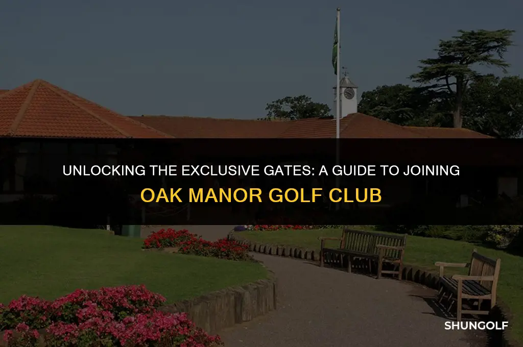 how to get into oak manor golf story