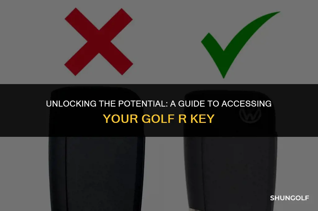 how to get into your golf r key