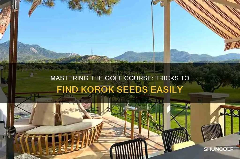 how to get korok from golf course
