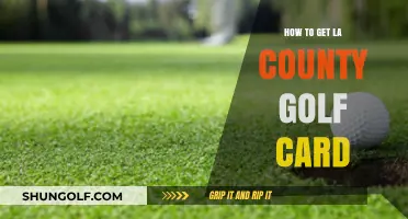 Unlocking Access: A Guide to Obtaining Your LA County Golf Card