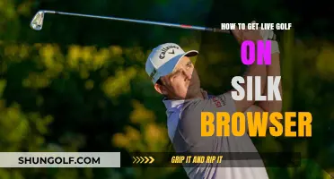 Stream Live Golf on Silk Browser: A Comprehensive Guide