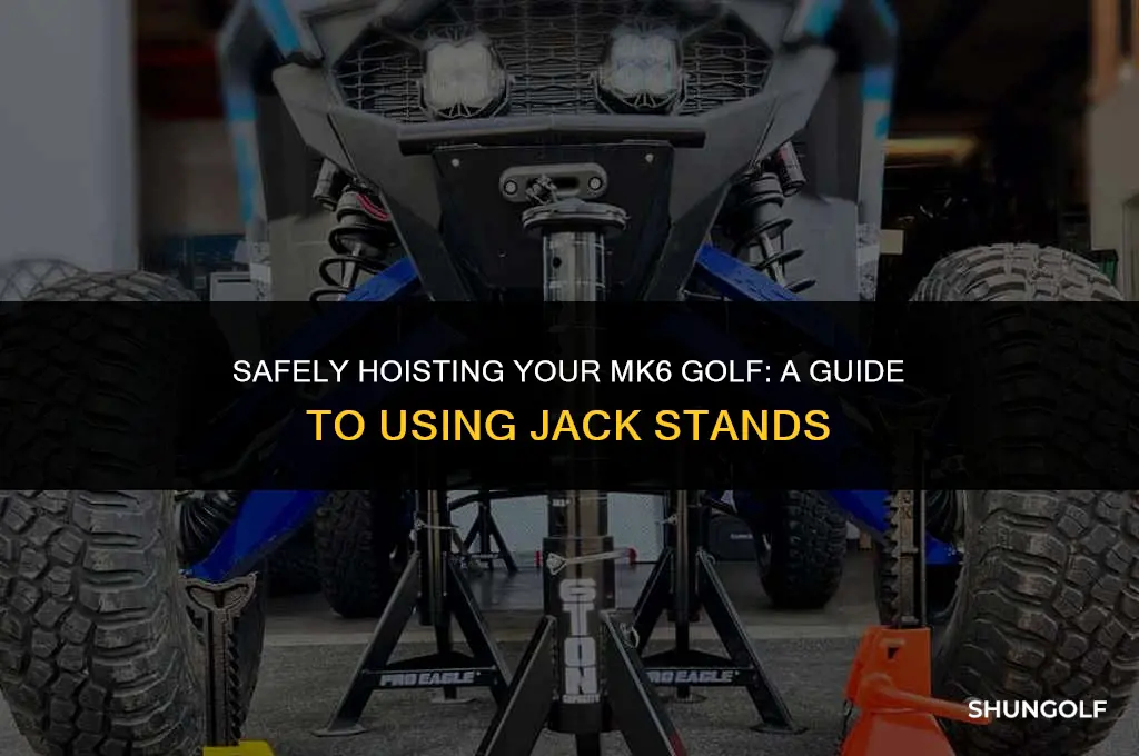 how to get mk6 golf on 4 jack stands