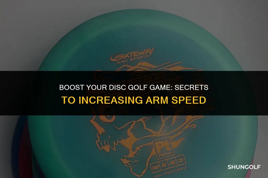 how to get more arm speed disc golf