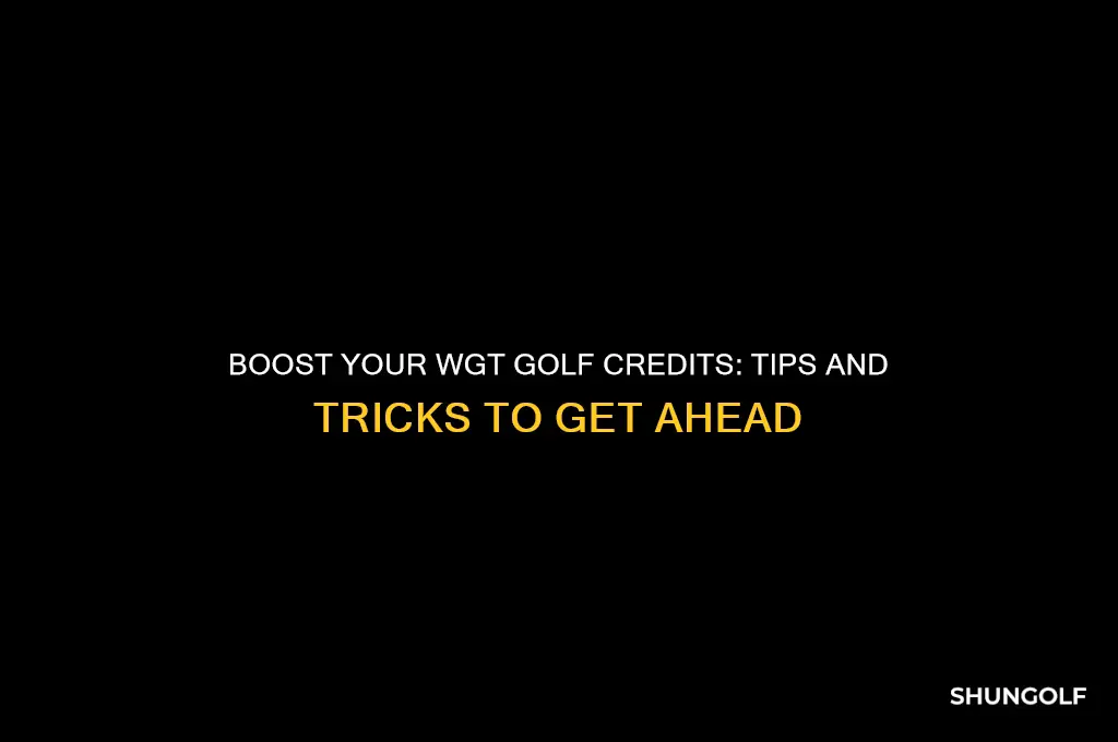 how to get more credits in wgt golf