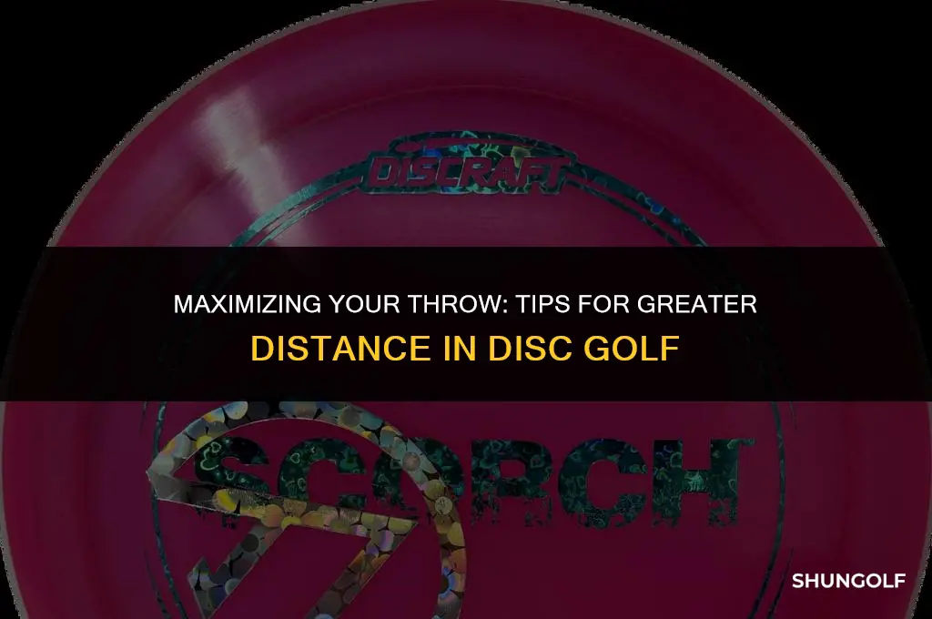 how to get more distance disc golf