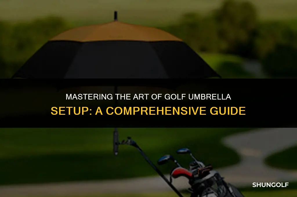 how to get my golf umbrella to stand up