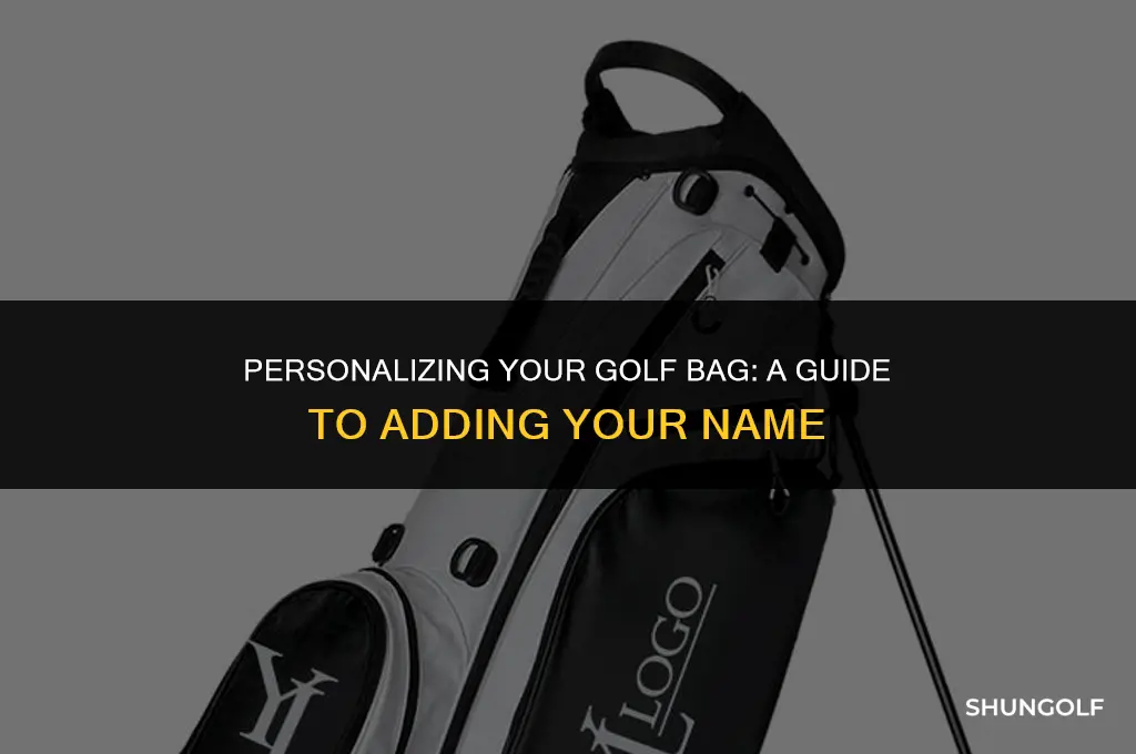 how to get my name on my golf bag