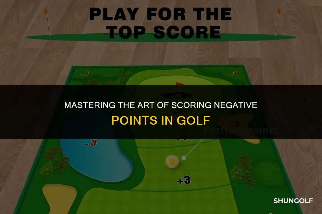how to get negative points in golf