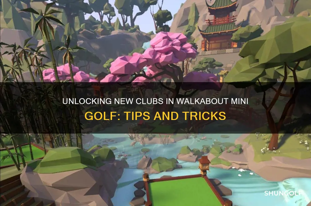 how to get new clubs in walkabout mini golf
