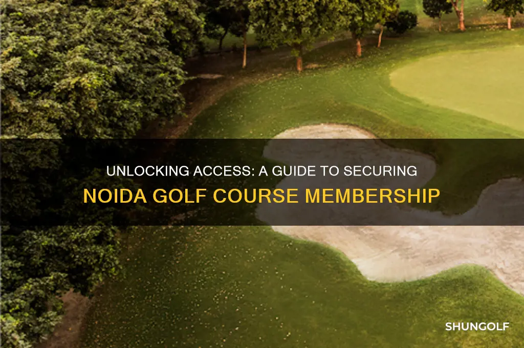 how to get noida golf course membership