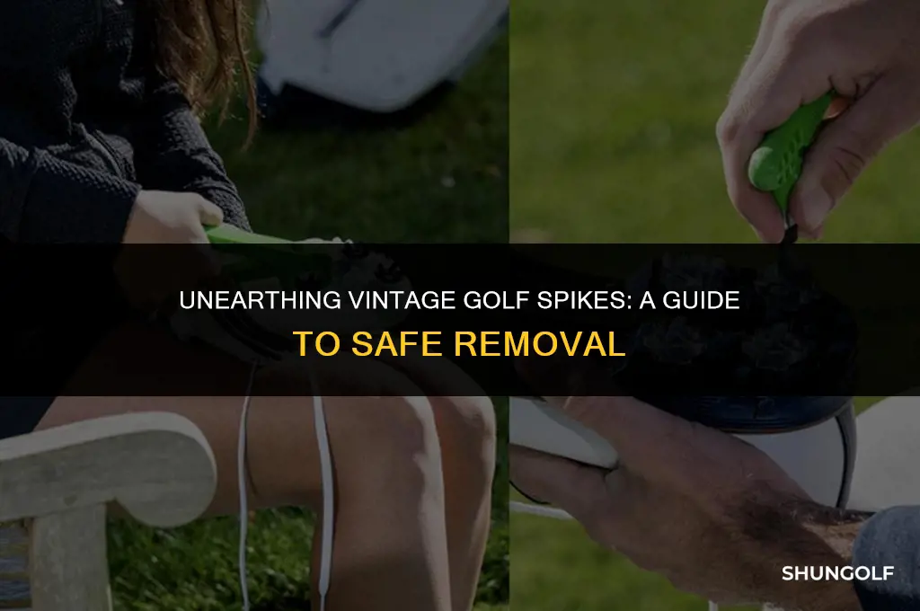 how to get old golf spikes out
