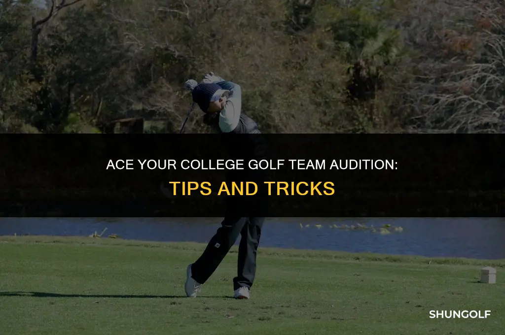 how to get on a college golf team