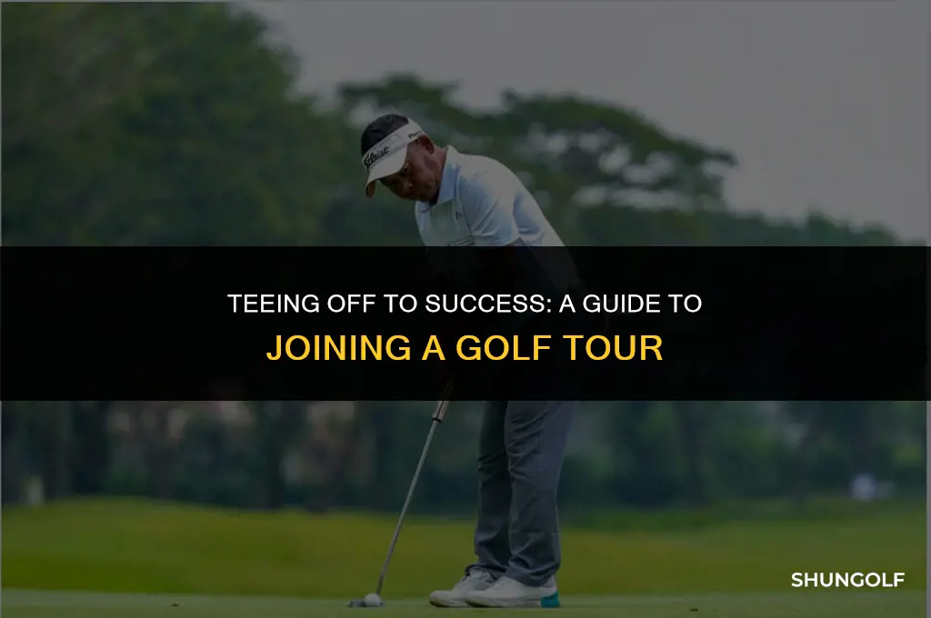 how to get on a golf tour