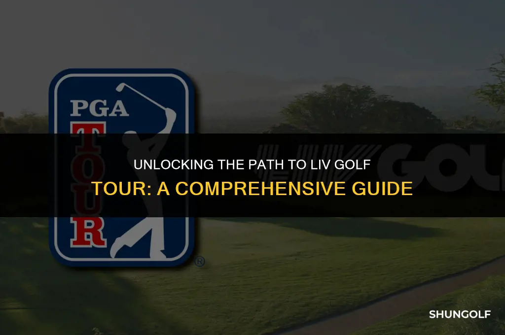 how to get on liv golf tour