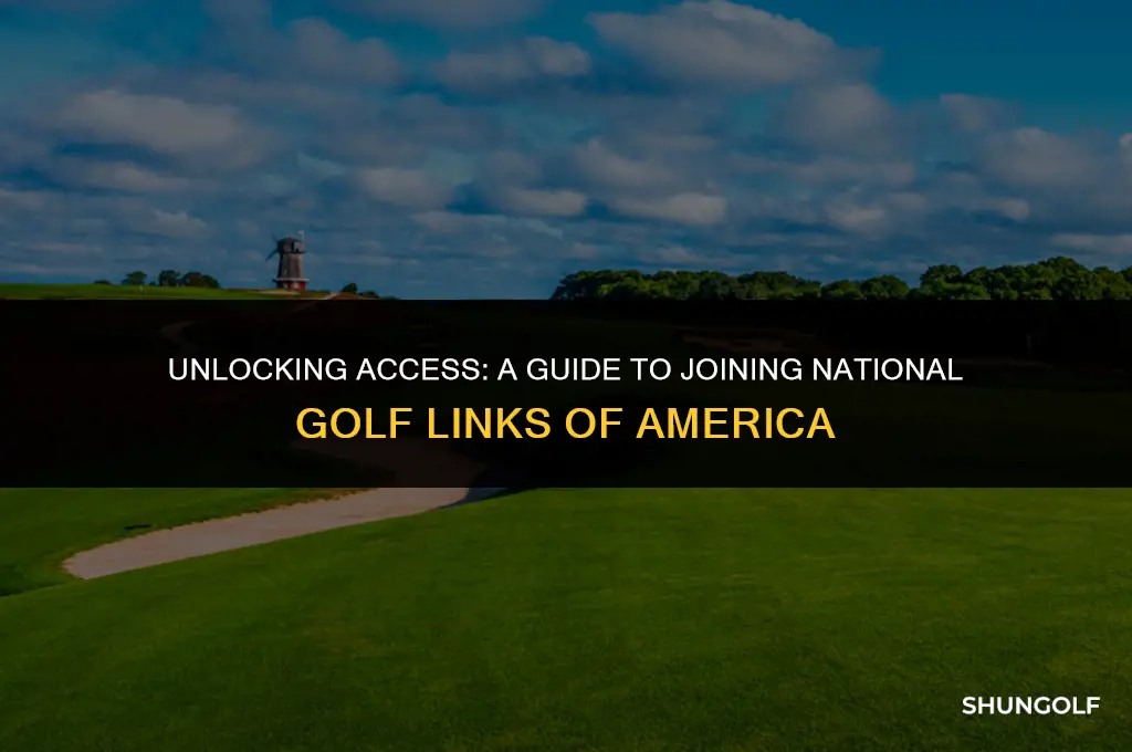 how to get on national golf links of america