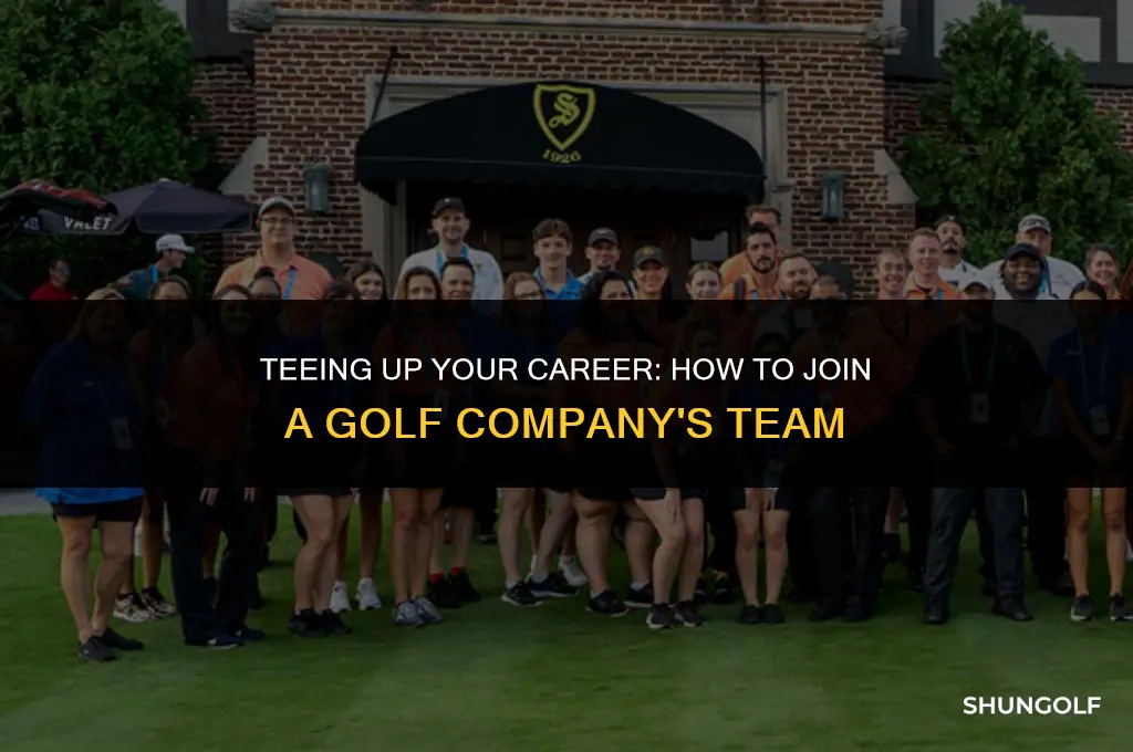 how to get on staff with a golf company