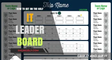 Swing Your Way to the Top: A Guide to Golf Leaderboard Success
