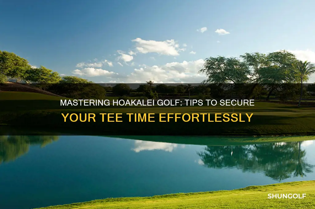 how to get on to play hoakalei golf