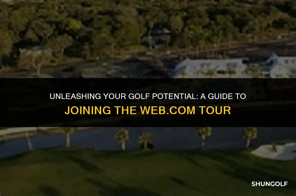 how to get on web com golf tour