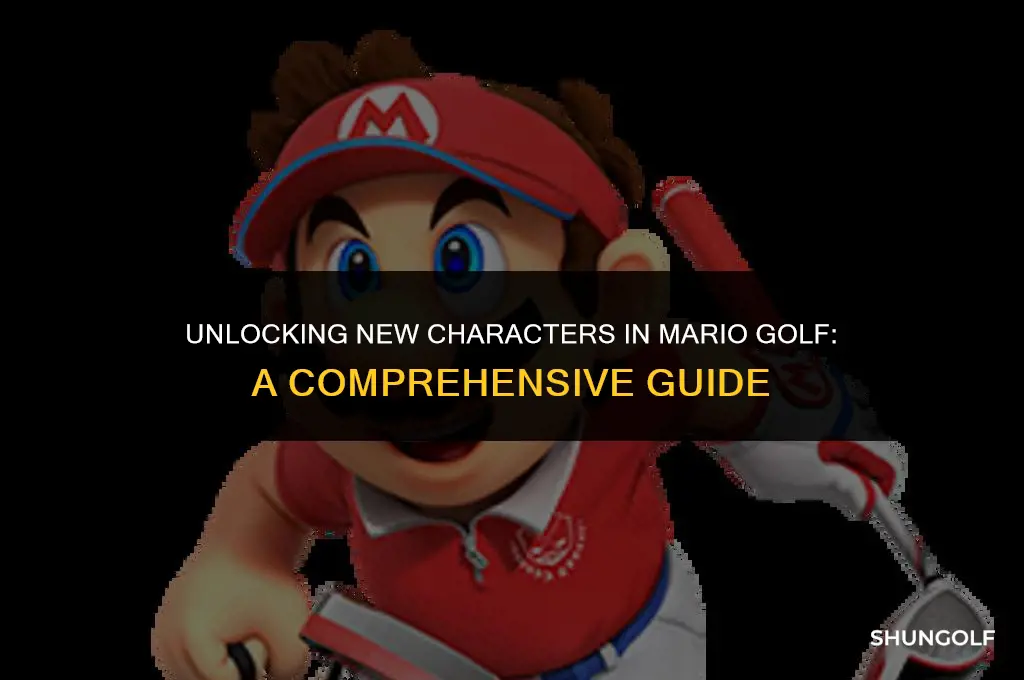 how to get other charicters for mario golf