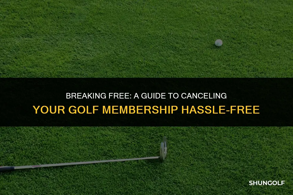 how to get out of a golf membership