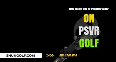 Mastering the Swing: Exiting Practice Mode in PSVR Golf