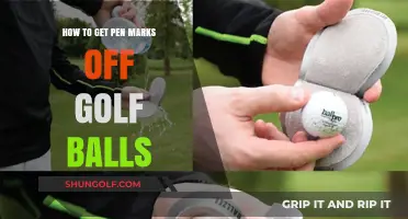 Erasing Evidence: A Golfer's Guide to Removing Pen Marks from Balls