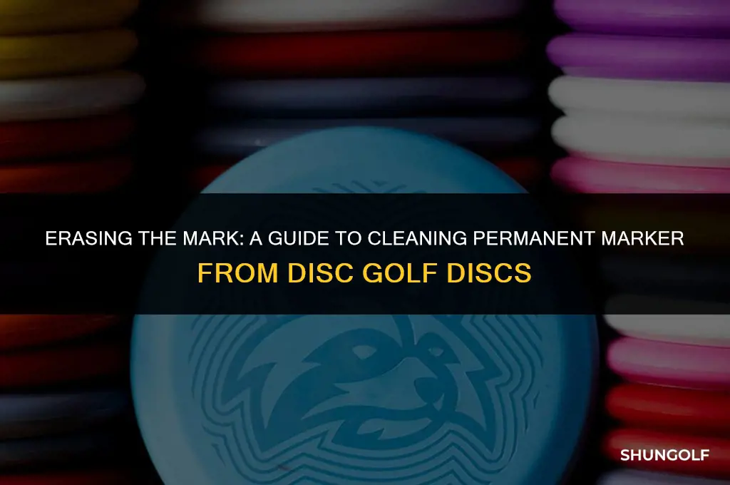 how to get permanent marker off a disc golf disc