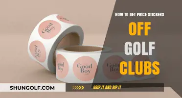 Effective Methods to Remove Price Stickers from Golf Clubs Easily