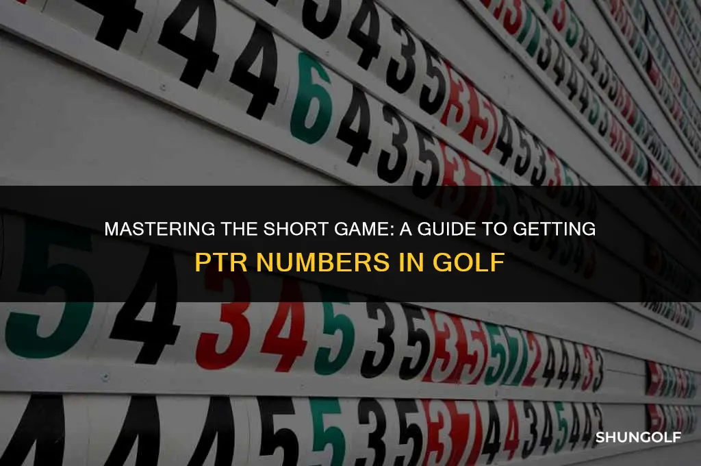 how to get ptr numbers in golf