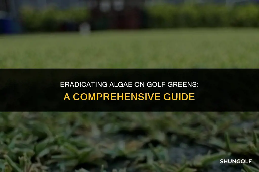 how to get rid of algae on golf greens