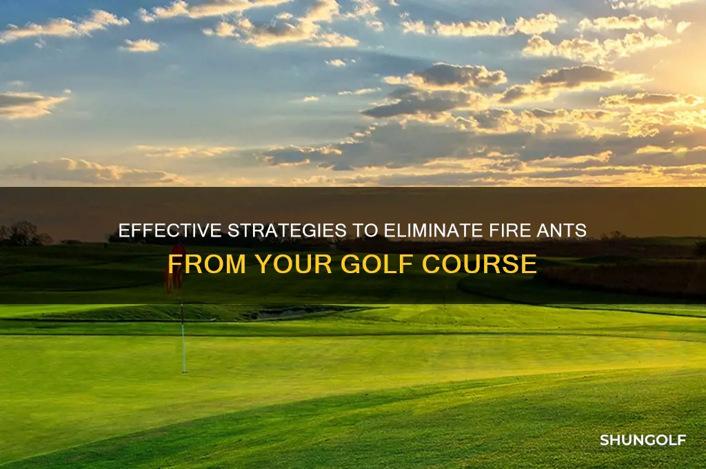how to get rid of fire ants golf course