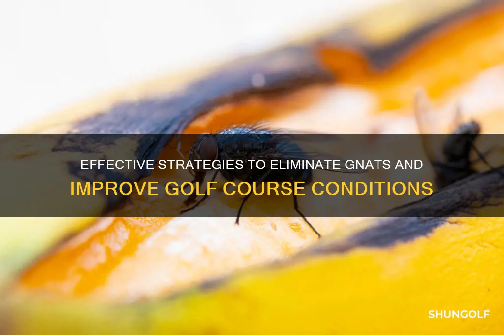 how to get rid of gnats on a golf course