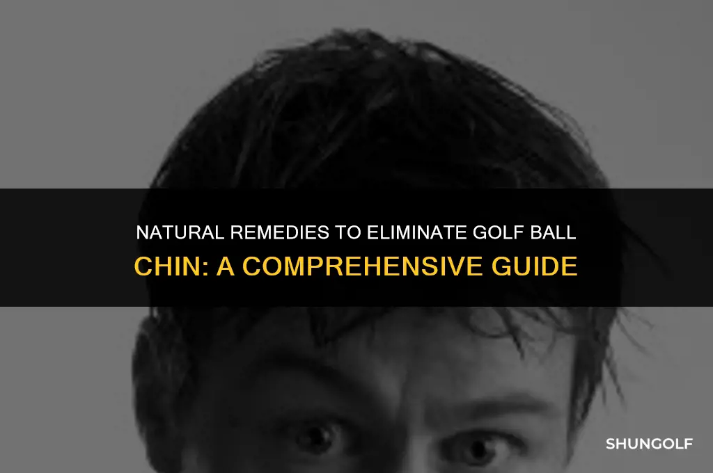 how to get rid of golf ball chin naturally