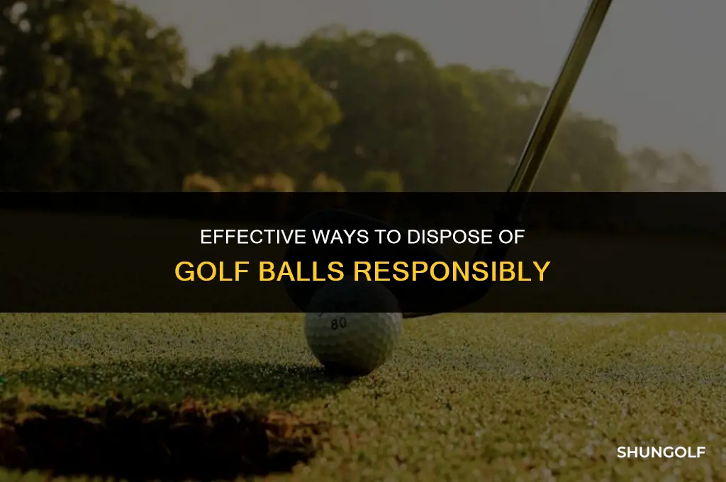 how to get rid of golf balls