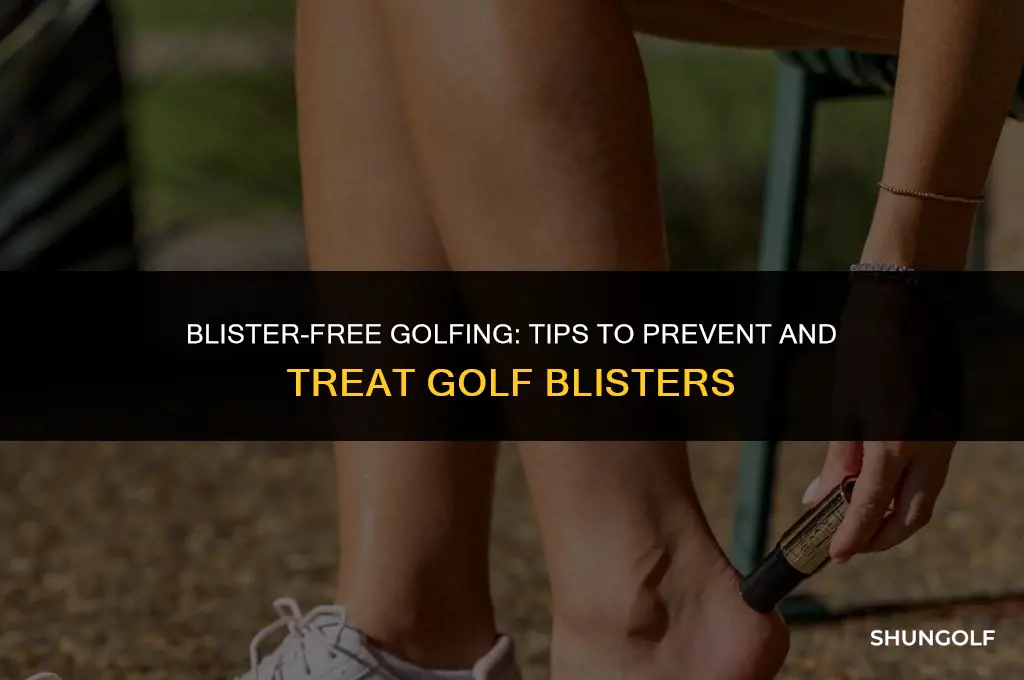 how to get rid of golf blisters